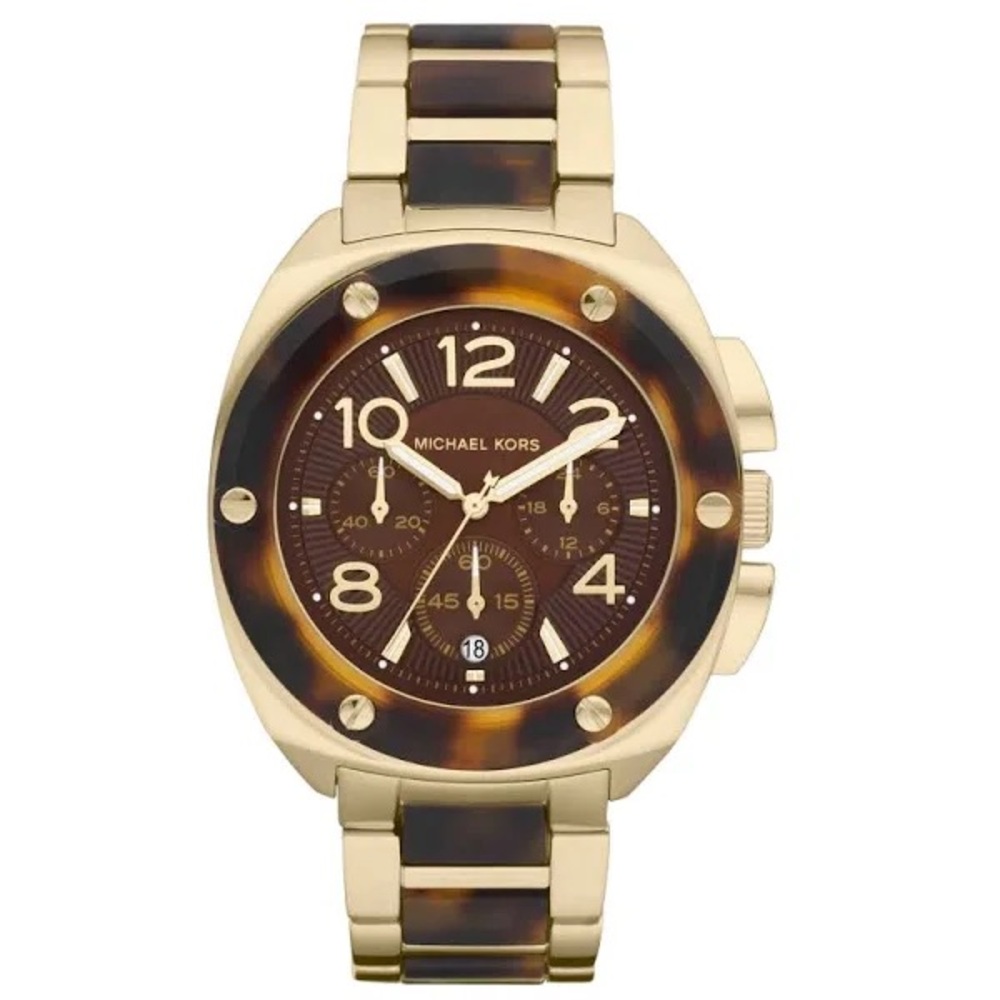 Michael Kors Mk5593 Ladies Two Tone Chronograph Watch